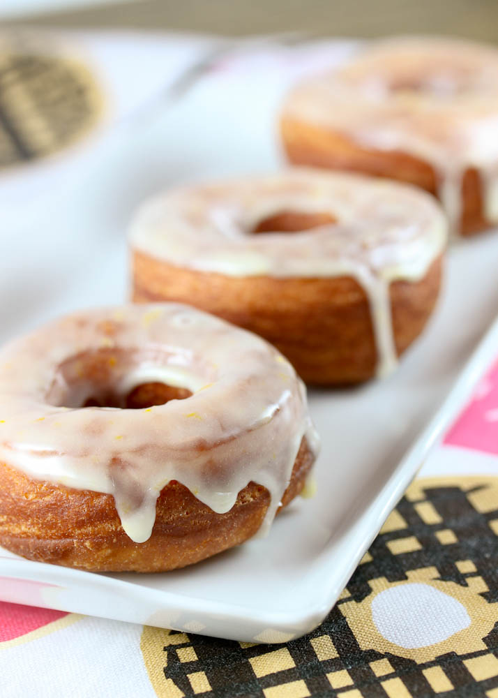 Orange Glazed Brioche Doughnuts