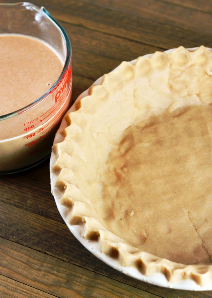 Brown sugar no roll pie crust