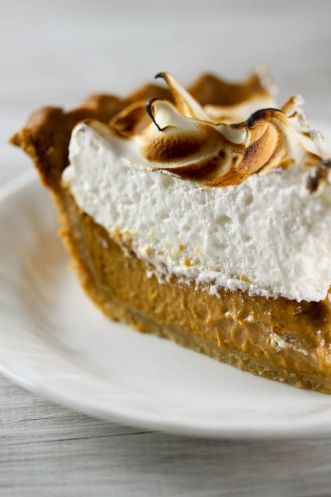 Pumpkin Meringue Pie Slice