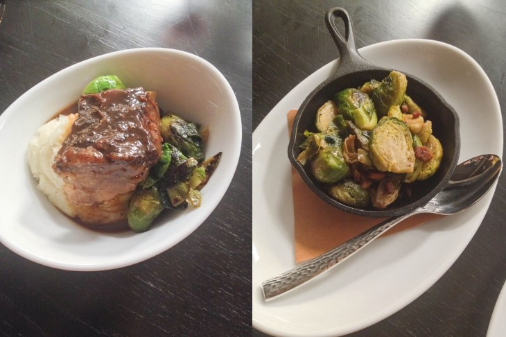Short Ribs and Brussels Sprouts with Bacon