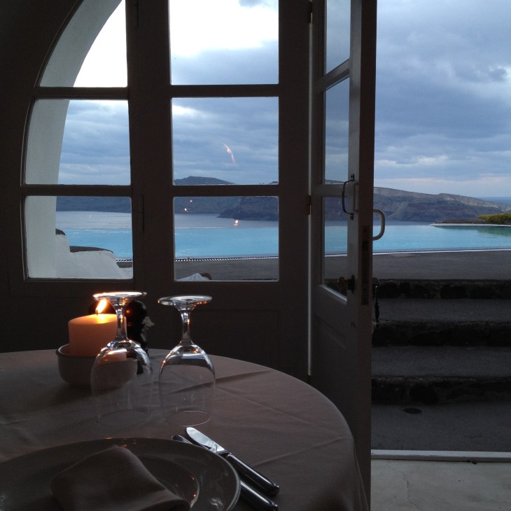 Inside Perivolas Restaurant