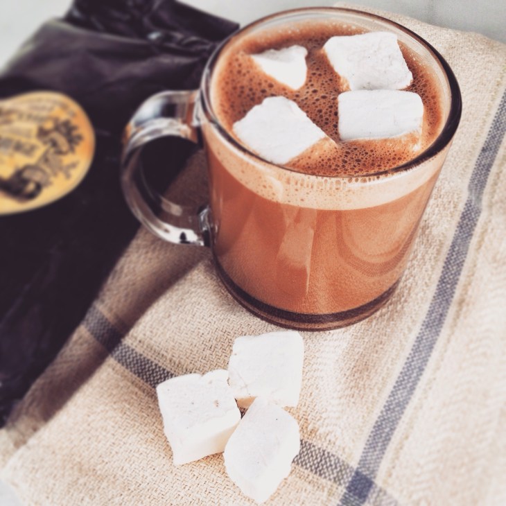 Hot Chocolate with Early Grey Tea and Home-Made Marshmallows