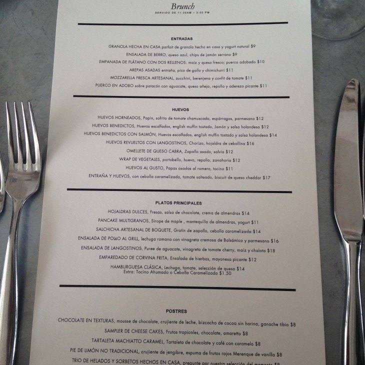 Brunch Menu