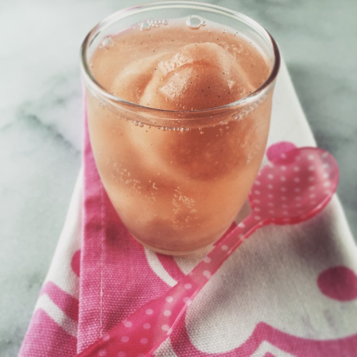 Pink Grapefruit Sorbet and Sparkling Wine