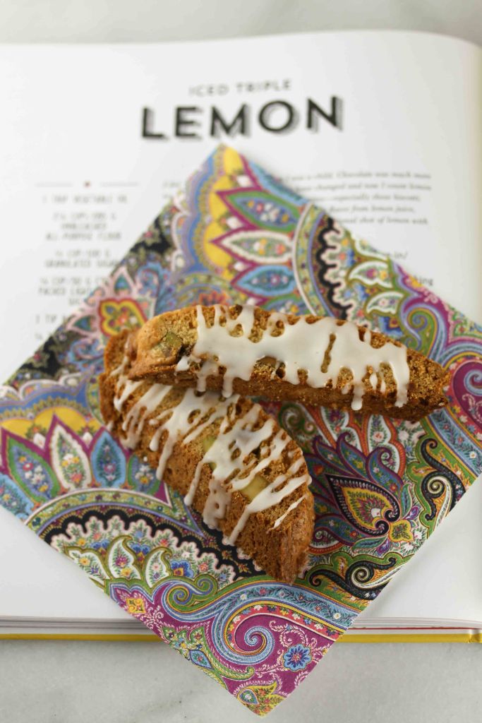 Iced Triple Lemon Biscotti