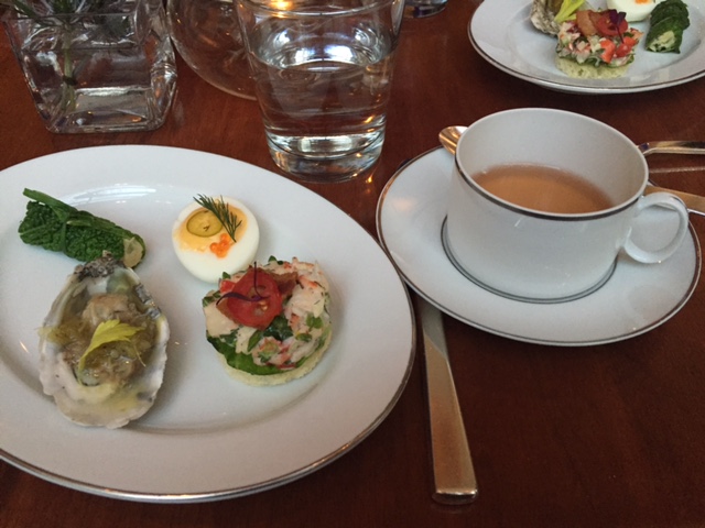 The Tea Cellar at the Park Hyatt at the table