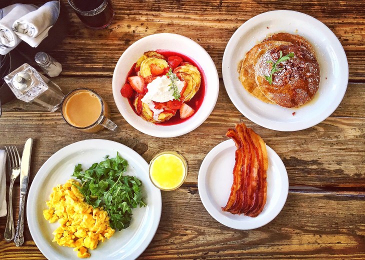 Breakfast at Malibu Farm Cafe