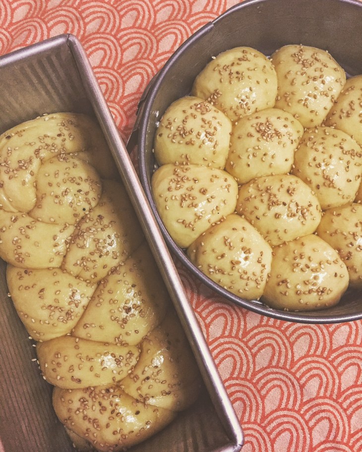 Tahini Brioche Before Baking