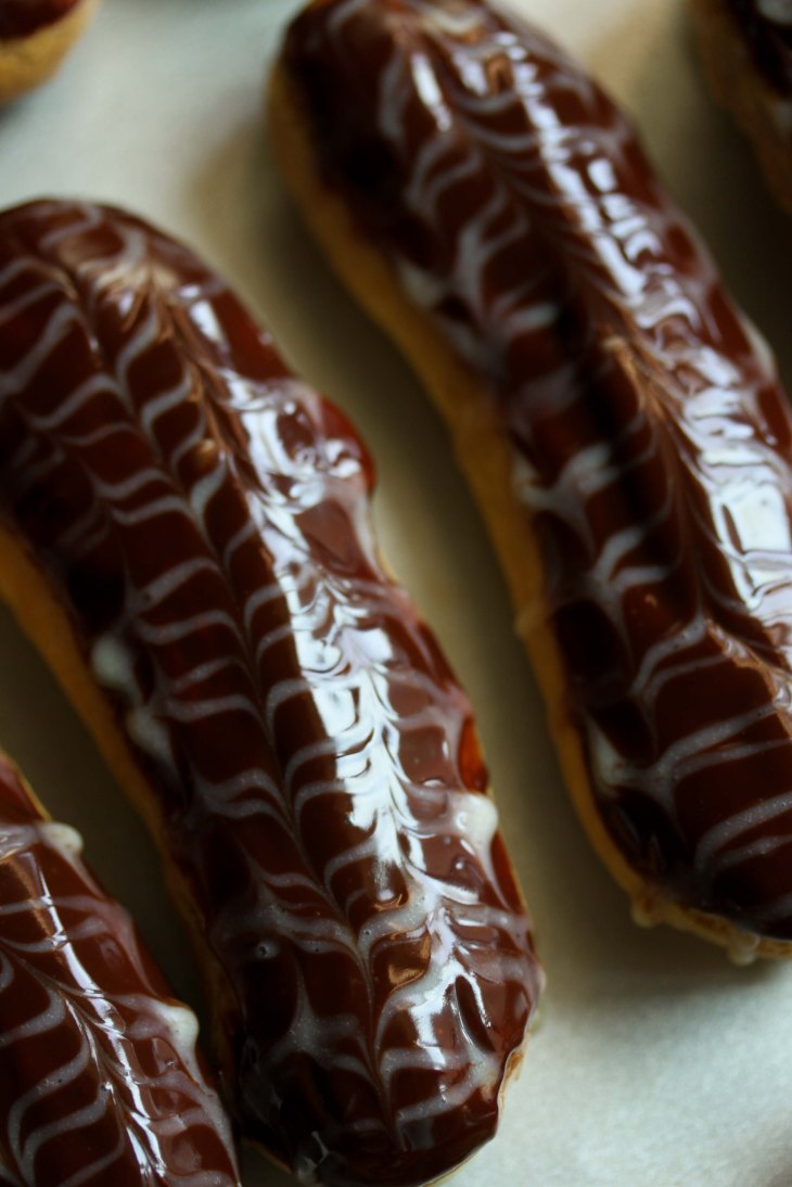 Vanilla Bean Eclairs